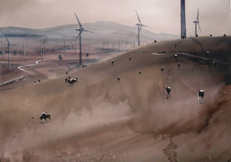 Tarifa-Paisaje Acuarela-Pinturas de paisajes-Juanma Santaella