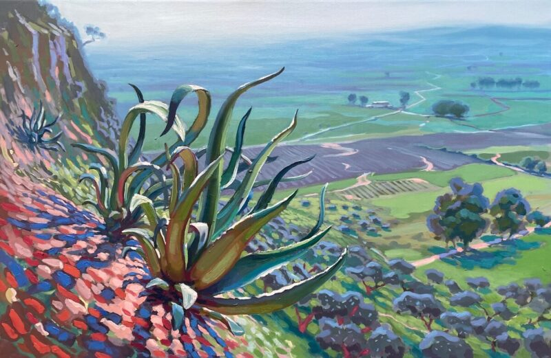 Cuadro pintura la pita y la vega de Carmona y el viso 1