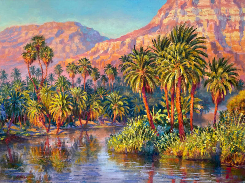 Fantasía palmeral sobre el Nilo
